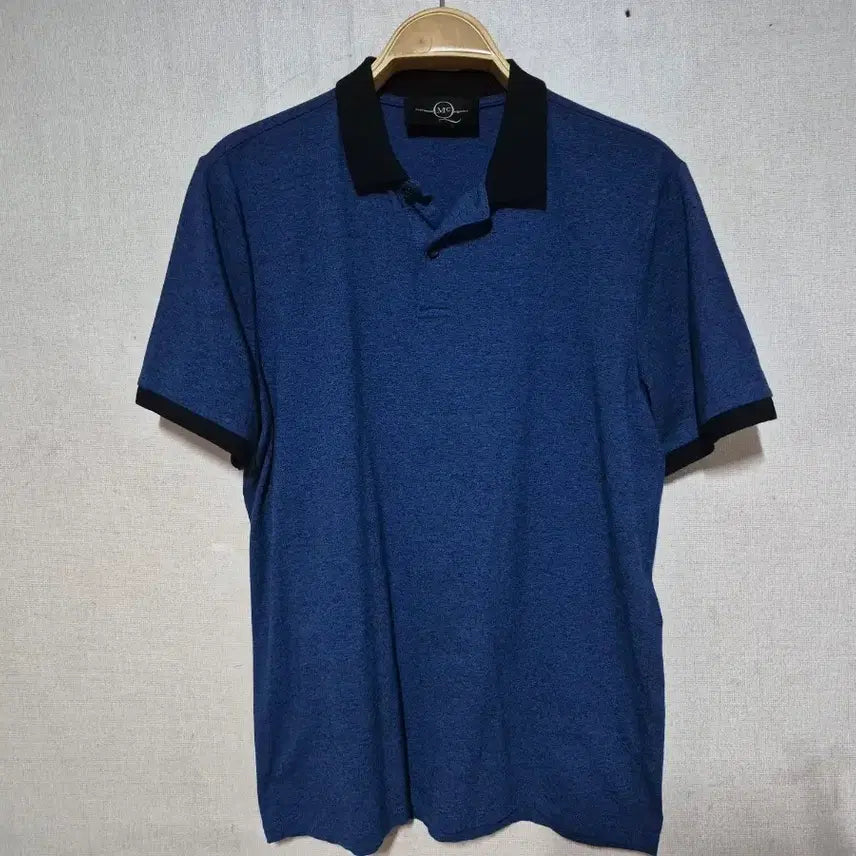 [BUNJANG] MCQ Blue Short Sleeve Polo Shirt (M) / MCQ 블루 반팔 카라티( m)