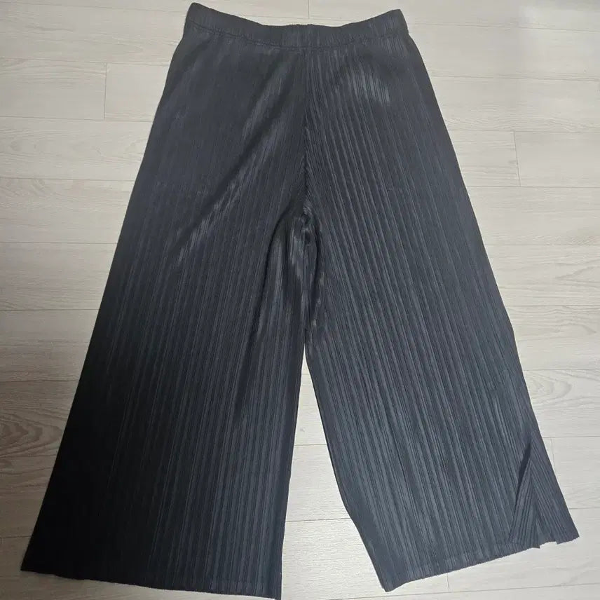 [BUNJANG] Pleats Me Wide Leg Pants Black Free Size / 플리츠미 와이드 팬츠 블랙 프리사이즈