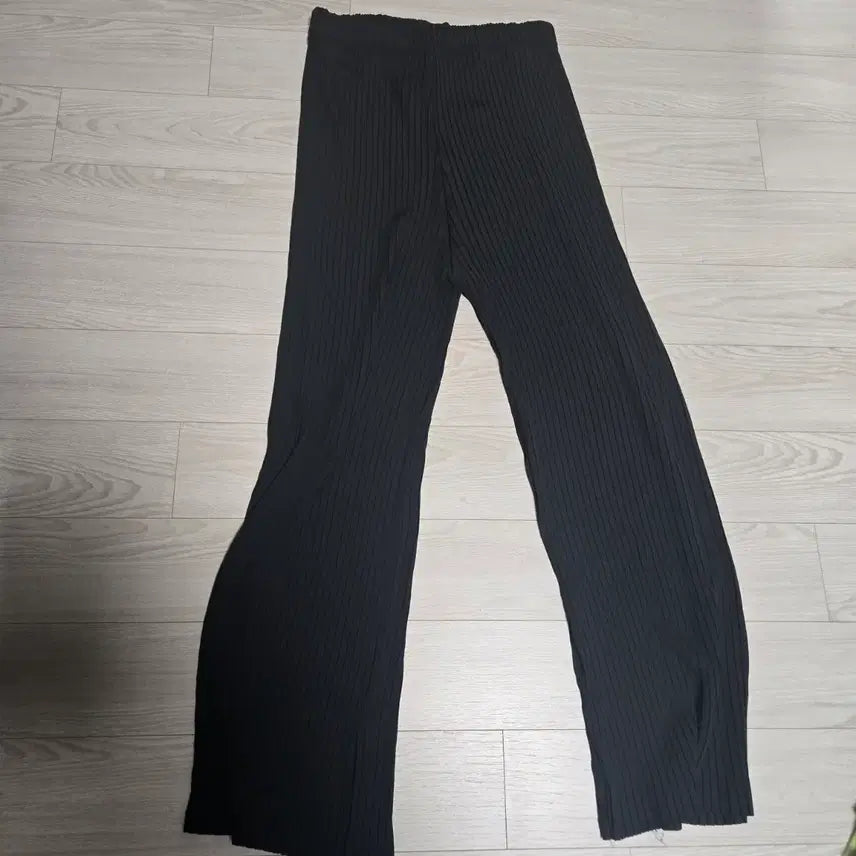 [BUNJANG] Pleats Me Black Pants (Free Size) / 플리츠미  블랙 팬츠  free