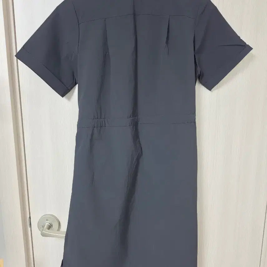 [BUNJANG] Jeep Black Short Sleeve Shirt Dress / 지프(Jeep) 블랙 반팔 셔츠 원피스