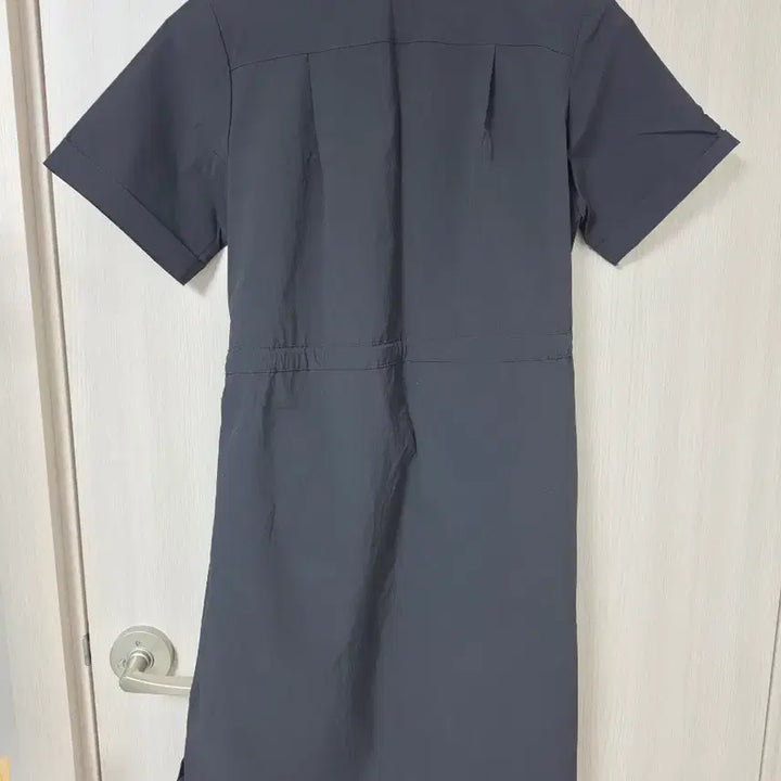 [BUNJANG] Jeep Black Short Sleeve Shirt Dress / 지프(Jeep) 블랙 반팔 셔츠 원피스