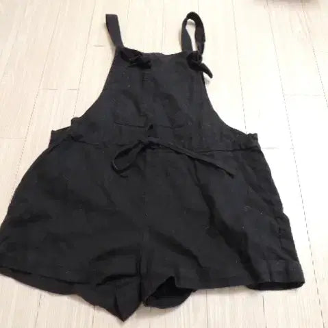 [BUNJANG] Cute Black Overalls Pants / 귀여운 멜빵 바지