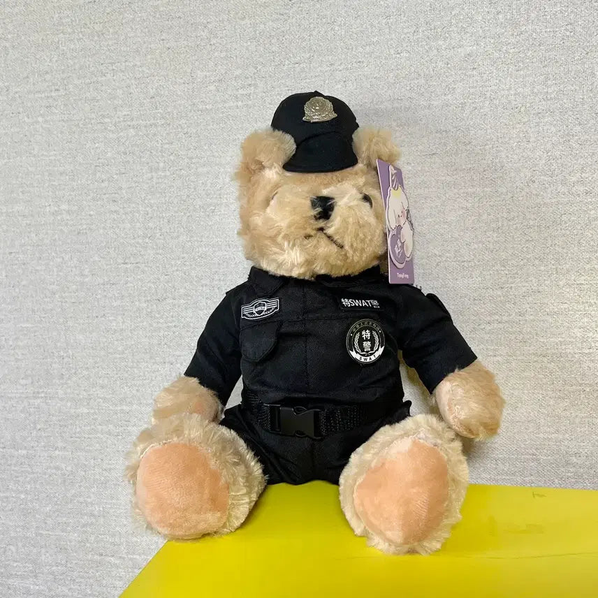 [BUNJANG] Police Teddy Bear Plush 25cm / 새상품) 경찰 테디베어 곰 인형 25cm