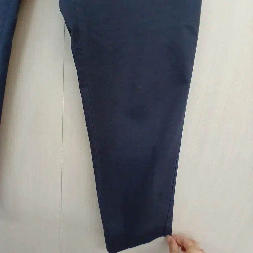[BUNJANG] Lacoste Navy Basic Cotton Pants Women&