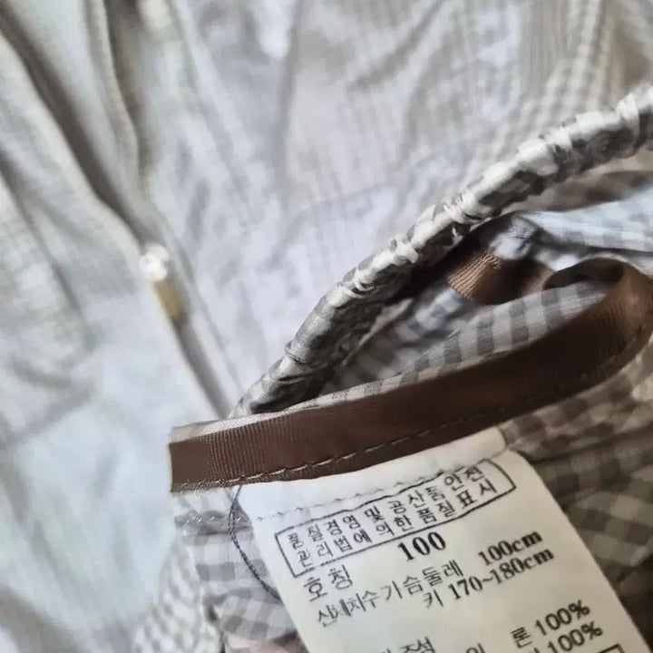 [BUNJANG] Daks Check Pattern Windbreaker Jacket Size 100 / 닥스 체크 패턴 바람막이 자켓 100