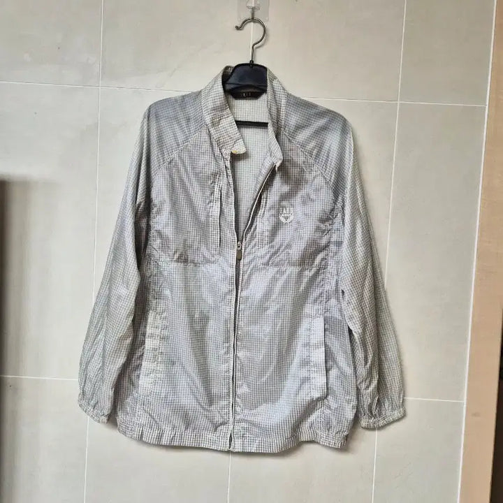 [BUNJANG] Daks Check Pattern Windbreaker Jacket Size 100 / 닥스 체크 패턴 바람막이 자켓 100