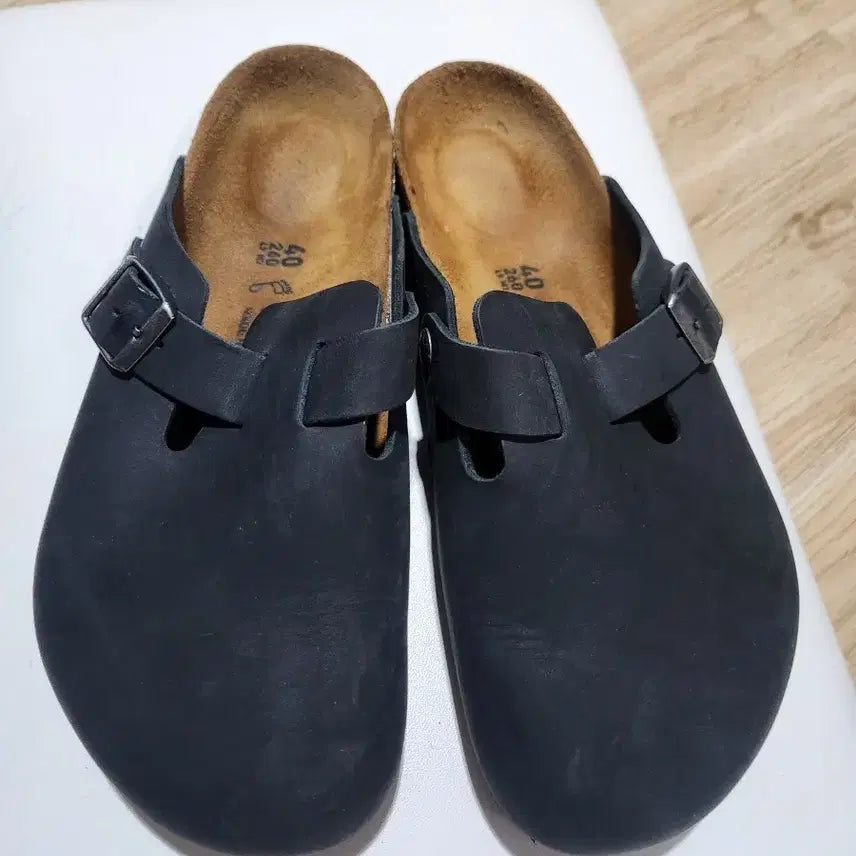 [BUNJANG] Birkenstock Boston Oiled Leather Black Size 260 / 버켄스탁 보스턴 오일드레더 블랙 260