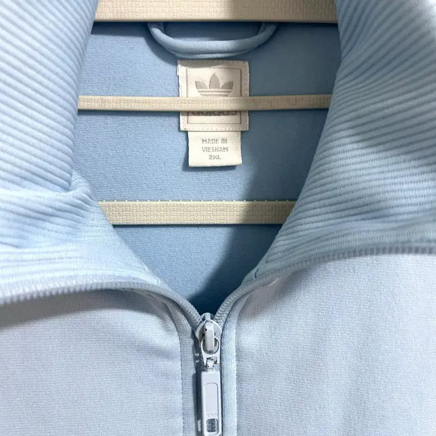 [BUNJANG] Adidas Sky Blue Track Top Jersey / 아디다스 하늘브라운 트랙탑 져지
