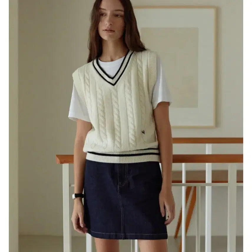 [BUNJANG] Depound Denim Mini Skirt / 드파운드 데님 미니 스커트