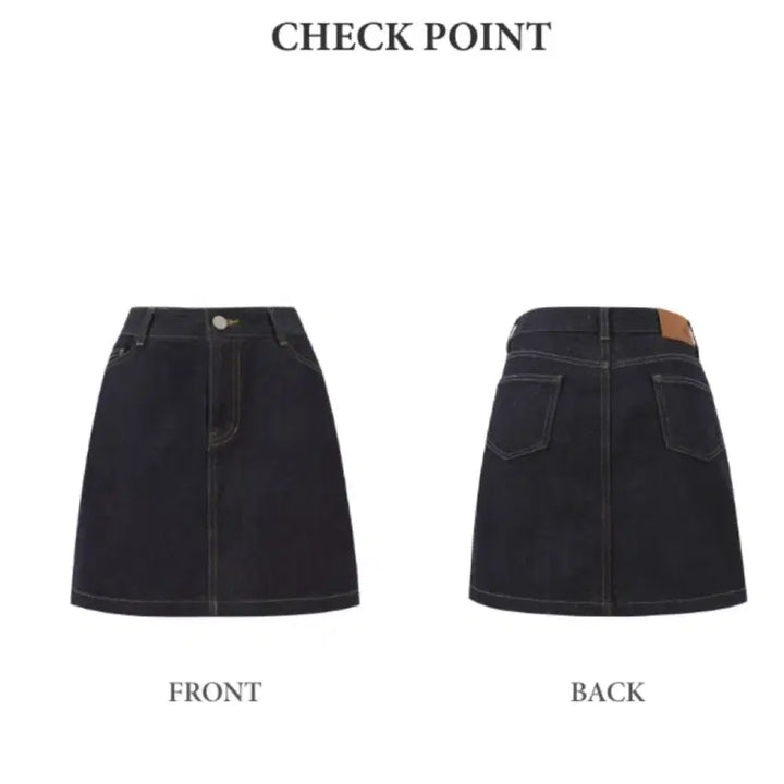 [BUNJANG] Depound Denim Mini Skirt / 드파운드 데님 미니 스커트