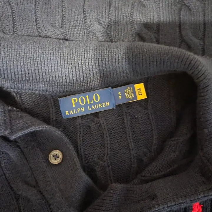 [BUNJANG] Polo Cable Knit Sweater / 폴로 꽈배기 니트