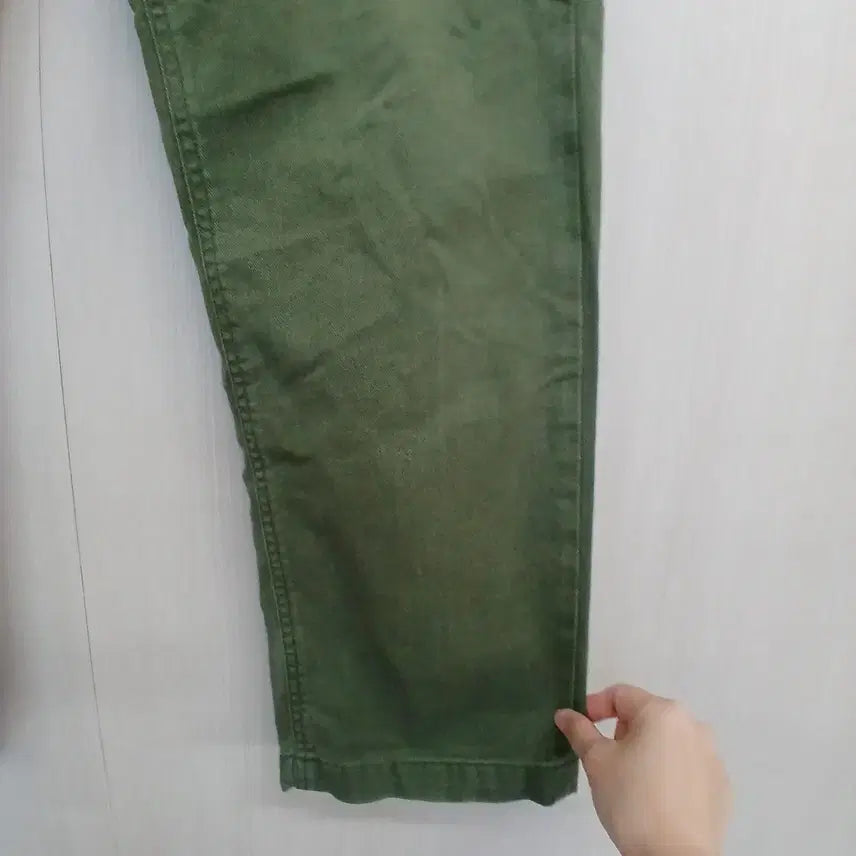 [BUNJANG] Uniform Bridge Khaki Cotton Pants / 유니폼 브릿지 카키색 면바지 남성용