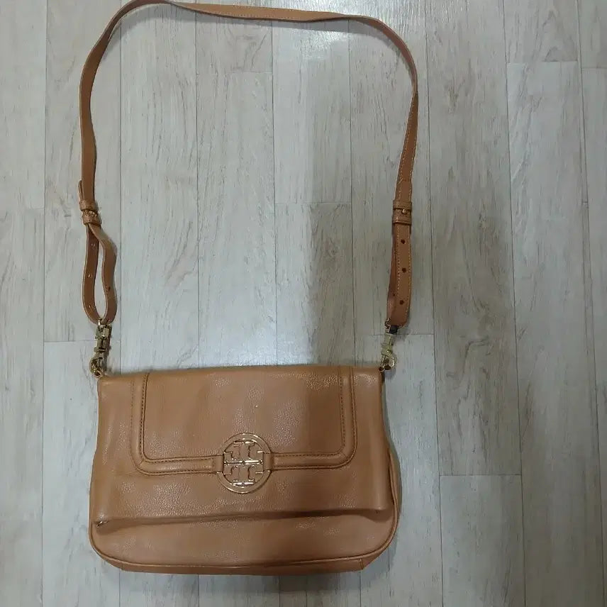 [BUNJANG] Tory Burch Brown Leather Crossbody Bag / 토리버치 브라운 레더 크로스백