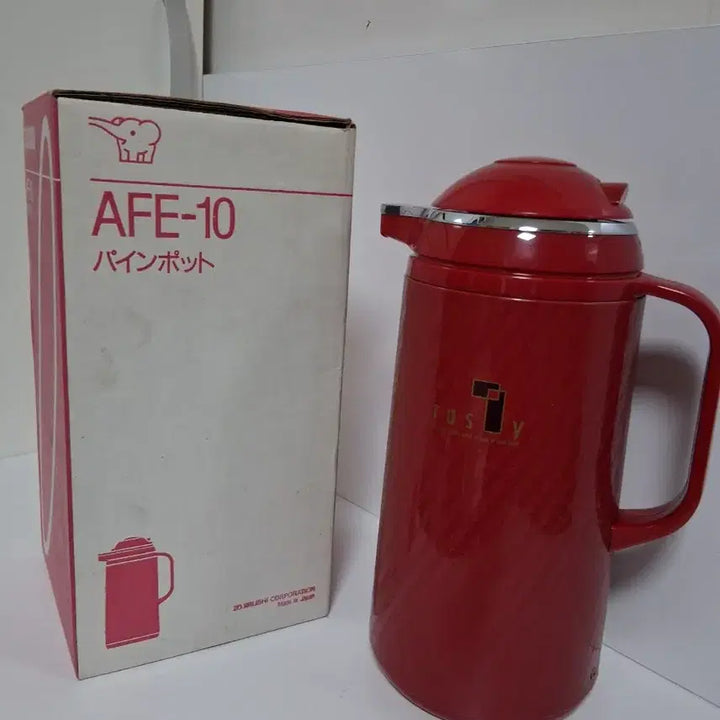 [BUNJANG] Vintage Zojirushi AFE-10 Thermos - Red / 빈티지.조지루시 AFE-10 파인 포트 레드