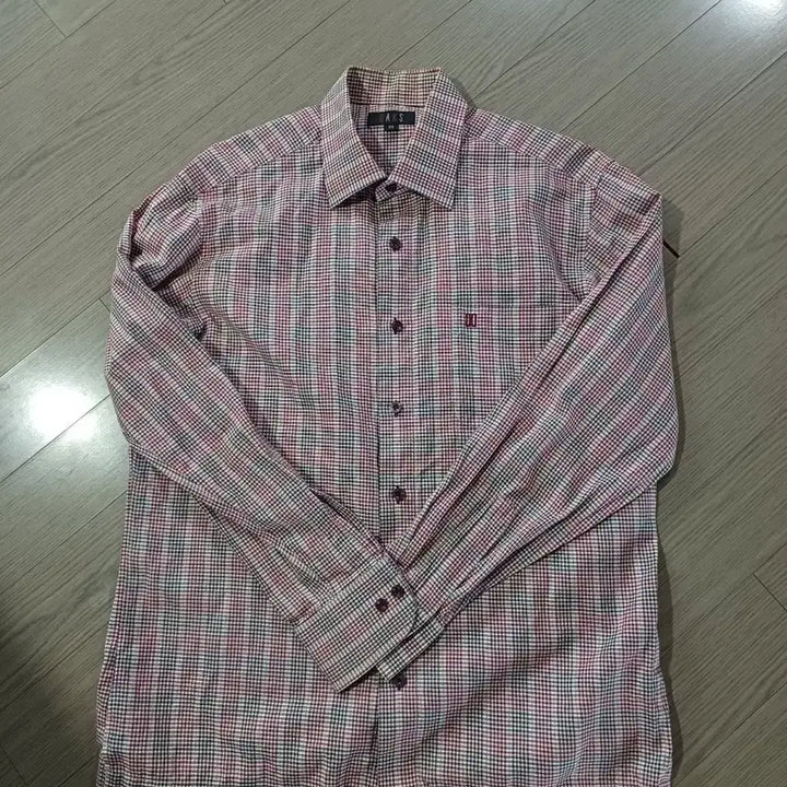 [BUNJANG] Daks Check Long Sleeve Shirt / 닥스 체크 긴팔 셔츠95