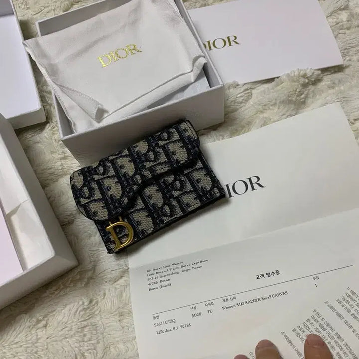 [BUNJANG] Dior Oblique Saddle Card Holder / [거의새상품] 디올 오블리크 새들 카드지갑