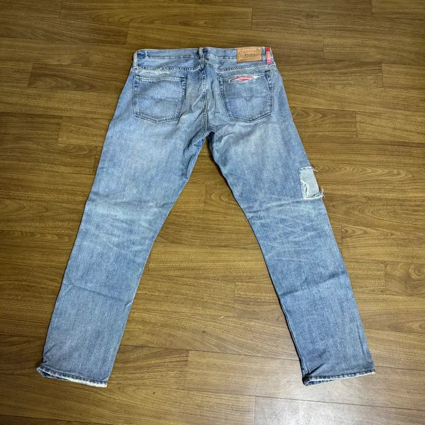 [BUNJANG] Polo Sullivan Slim Patch Damage Denim Jeans (33) / 폴로 설리번슬림 패치 데미지 데님 허리33