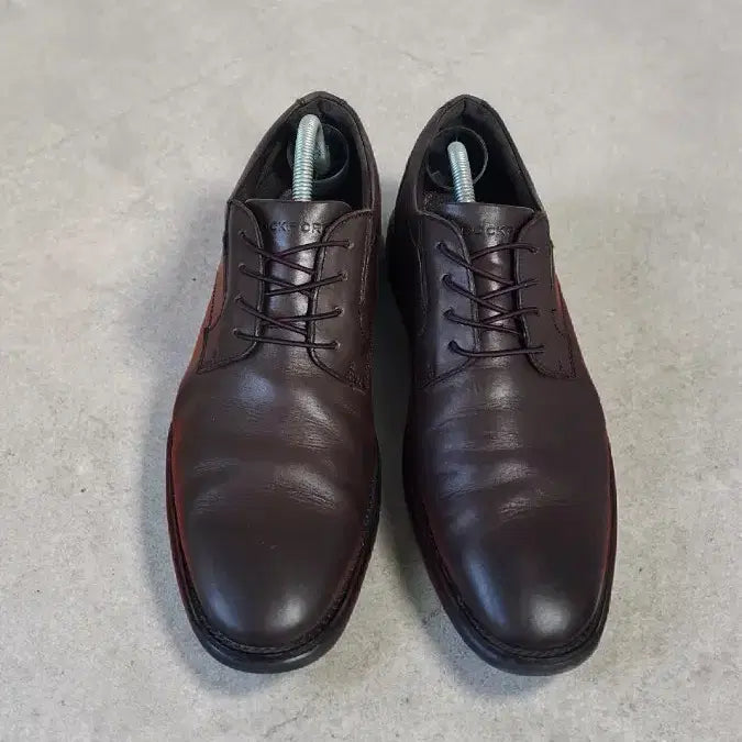 [BUNJANG] Rockport Dark Brown Oxford Plain Toe Shoes / 락포트 다크 브라운 옥스퍼드 플레인 토 구두