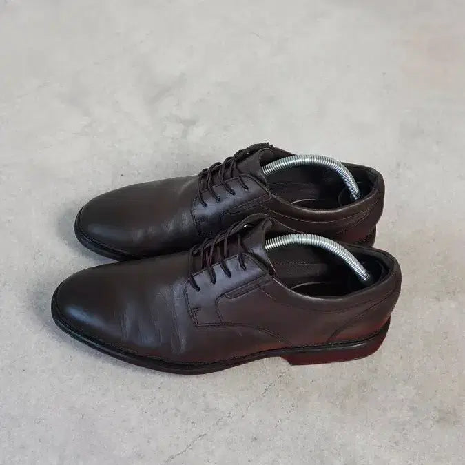 [BUNJANG] Rockport Dark Brown Oxford Plain Toe Shoes / 락포트 다크 브라운 옥스퍼드 플레인 토 구두