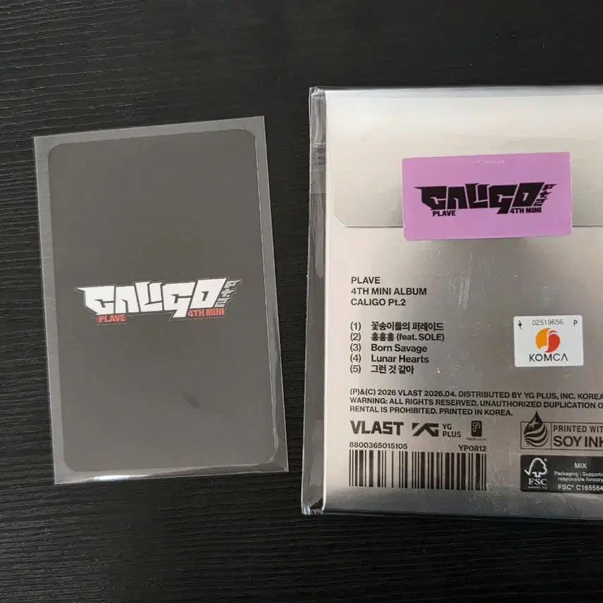 [BUNJANG] PLAVE Calligo Part 2 Bambi Photocard POB (Unsealed) / 플레이브 칼리고2 케타포 밤비 미공포