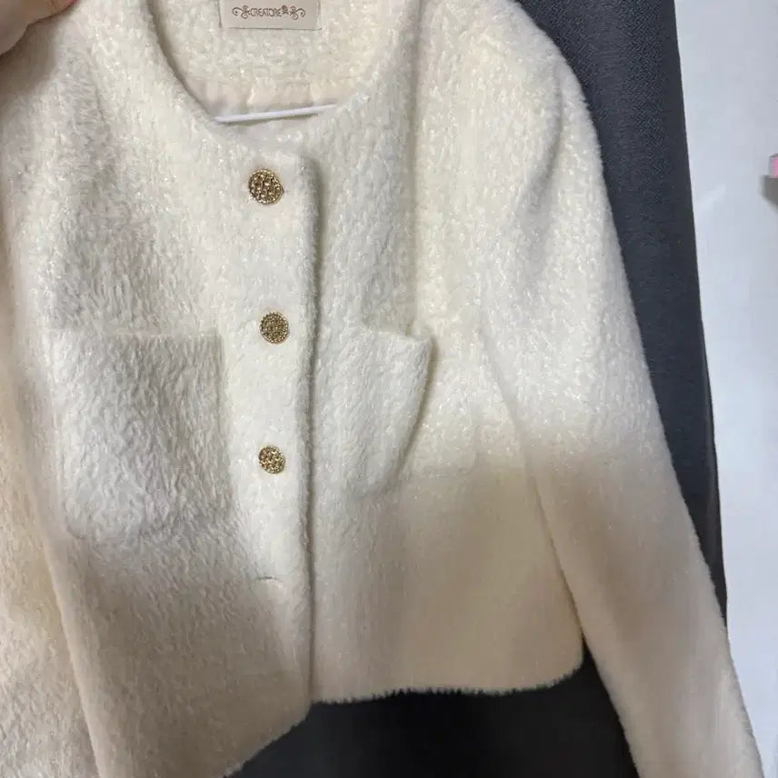 [BUNJANG] Ivory Gold Button Blazer / 아이보리 자켓 상태좋아요