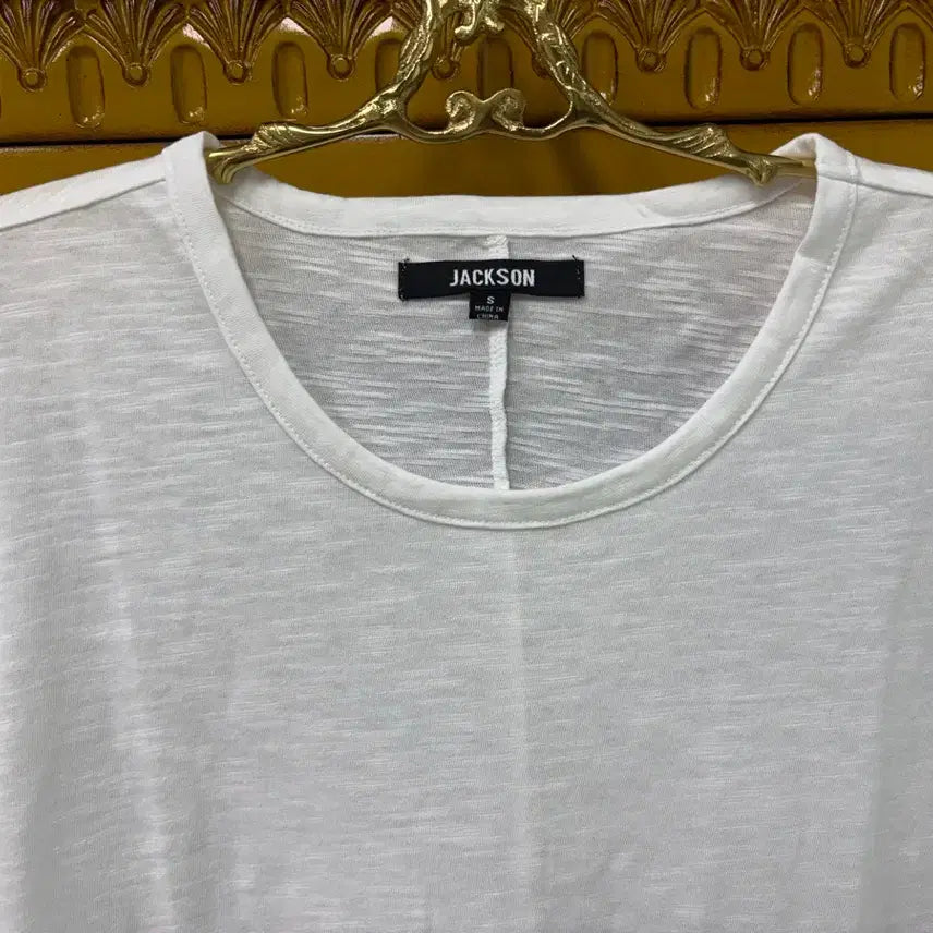 [BUNJANG] White Slub Short Sleeve Midi Dress / 새상품 반값택포) 여리핏 화이트 슬라브 반팔티 미디원피스 데일리