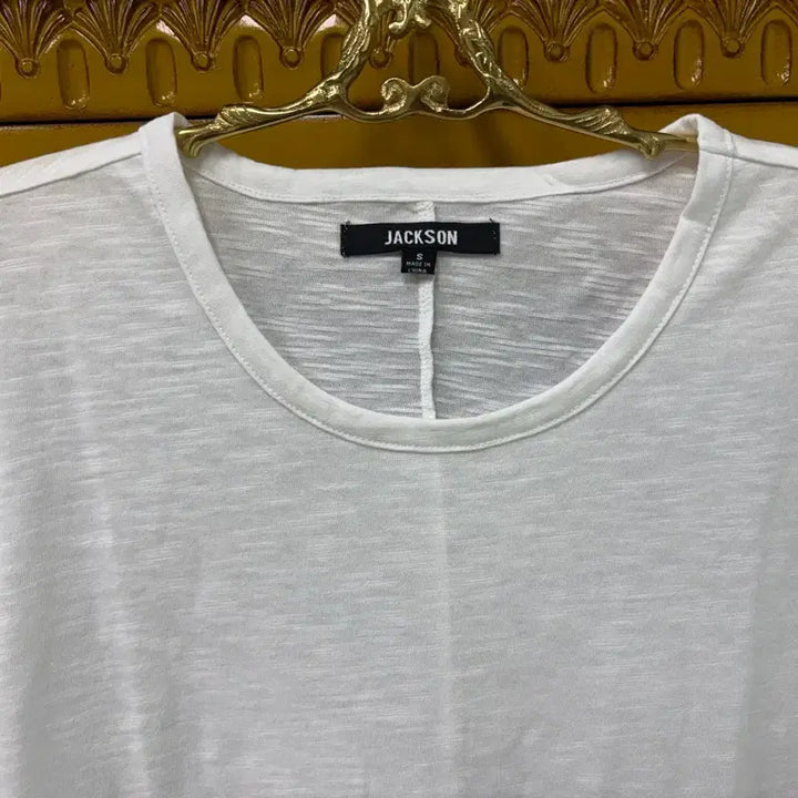 [BUNJANG] White Slub Short Sleeve Midi Dress / 새상품 반값택포) 여리핏 화이트 슬라브 반팔티 미디원피스 데일리