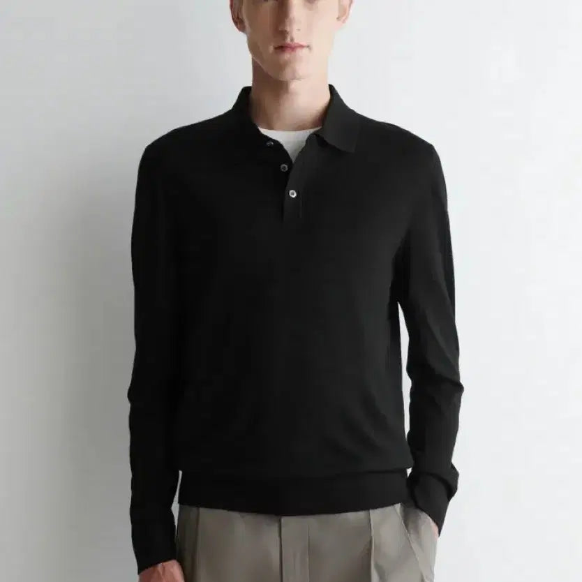 [BUNJANG] COS Slim Merino Wool Polo Shirt / [L] cos 슬림 메리노 울 폴로셔츠