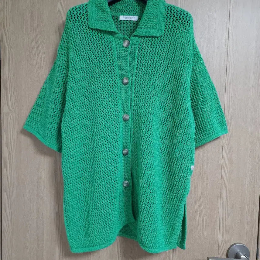 [BUNJANG] Thursday Island 2023 Net Collar Boxy Cardigan / 23년도 써스데이아일랜드) 네트카라 박시 가디건