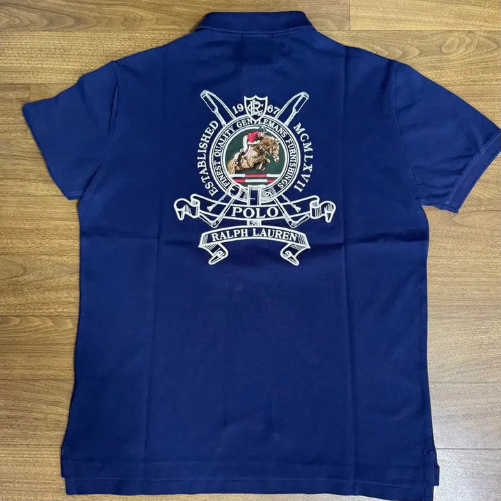 [BUNJANG] Polo Custom Slim Fit Crest Mesh Polo Shirt Navy M / 폴로 커스텀슬림핏 크레스트 메시 폴로셔츠 네이비 M