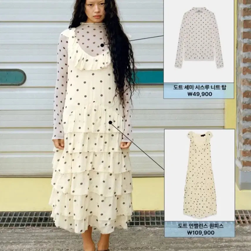 [BUNJANG] ZARA Polka Dot Ruffle Dress XS / 당일배송) 자라 폴카 도트 러플 원피스 xs사이즈