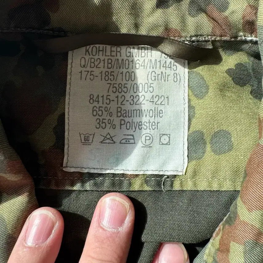 [BUNJANG] German Flecktarn Camo Field Jacket / 독일군 플렉탄 카모 야상 자켓
