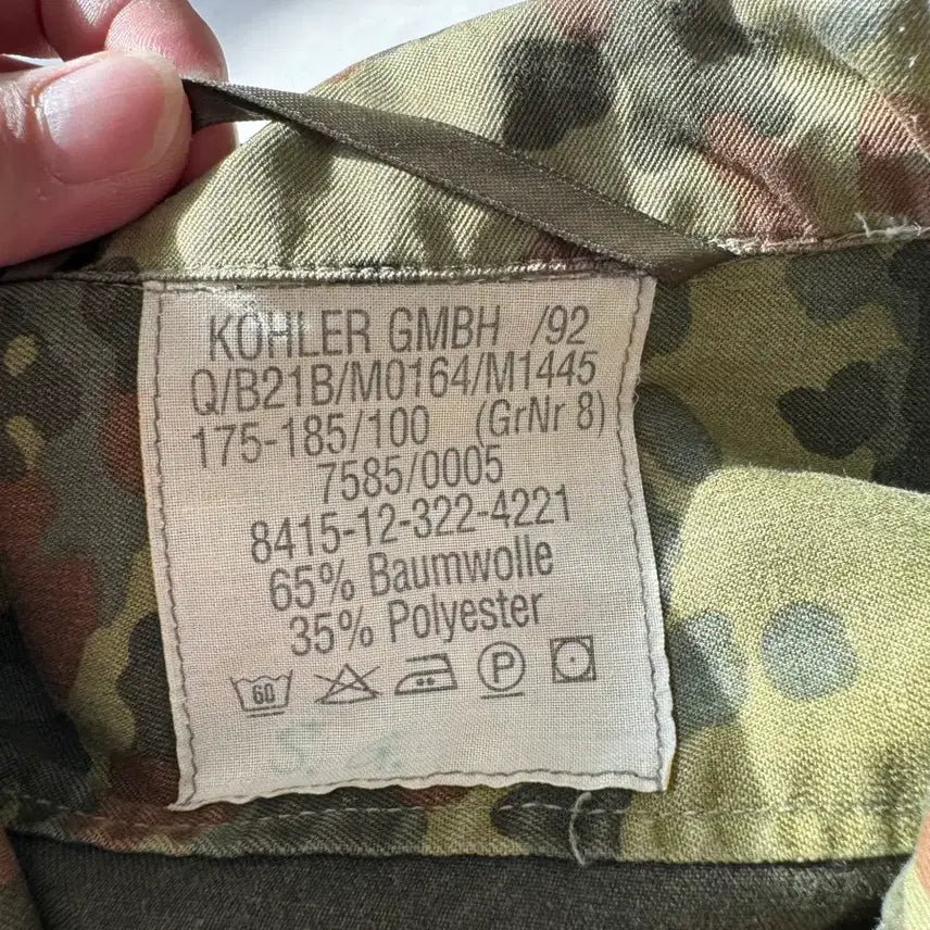 [BUNJANG] German Flecktarn Camo Field Jacket / 독일군 플렉탄 카모 야상 자켓