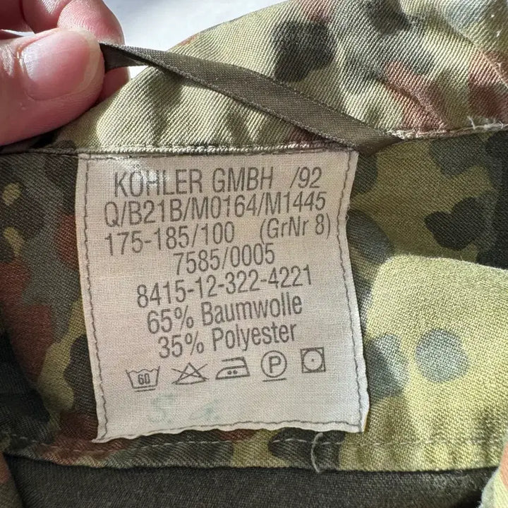 [BUNJANG] German Flecktarn Camo Field Jacket / 독일군 플렉탄 카모 야상 자켓
