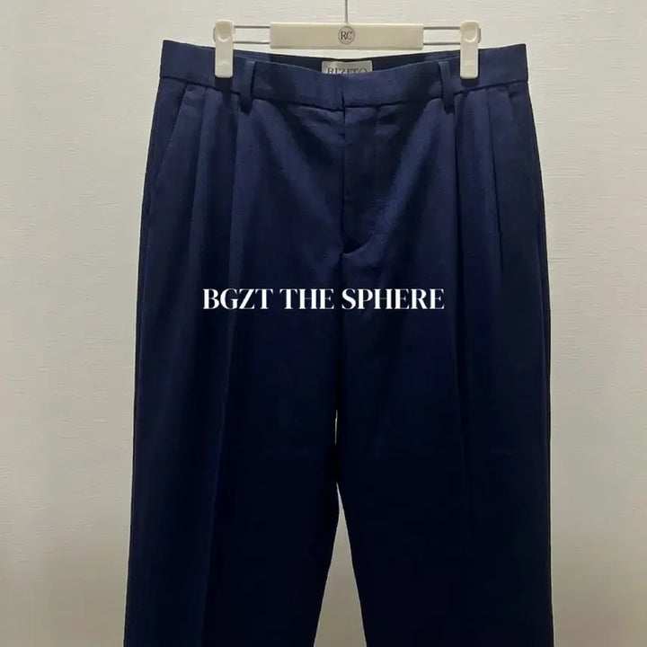 [BUNJANG] RECTO 26SS Fluid Tuck Detail Suit Pants Dark Navy / 렉토 26SS 플루이드 턱 디테일 수트 팬츠 다크 네이비