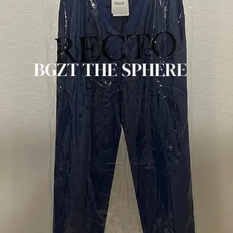 [BUNJANG] RECTO 26SS Fluid Tuck Detail Suit Pants Dark Navy / 렉토 26SS 플루이드 턱 디테일 수트 팬츠 다크 네이비