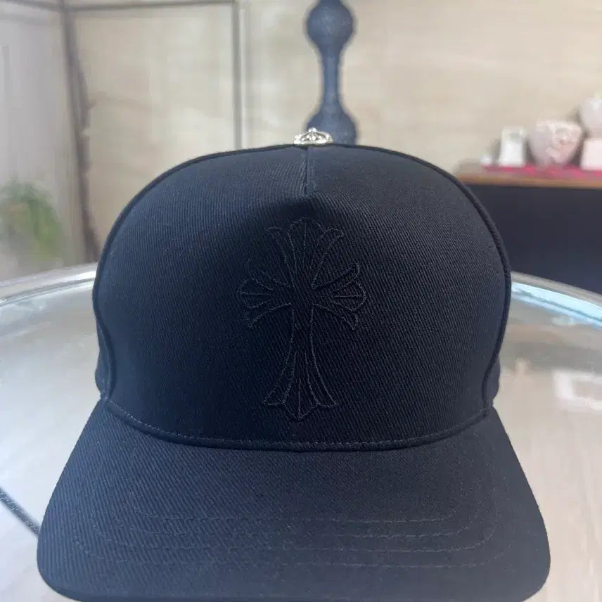 [BUNJANG] Chrome Hearts All Black Cross Cap / 크롬하츠 모자 올블랙 크로스