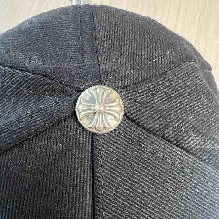 [BUNJANG] Chrome Hearts All Black Cross Cap / 크롬하츠 모자 올블랙 크로스