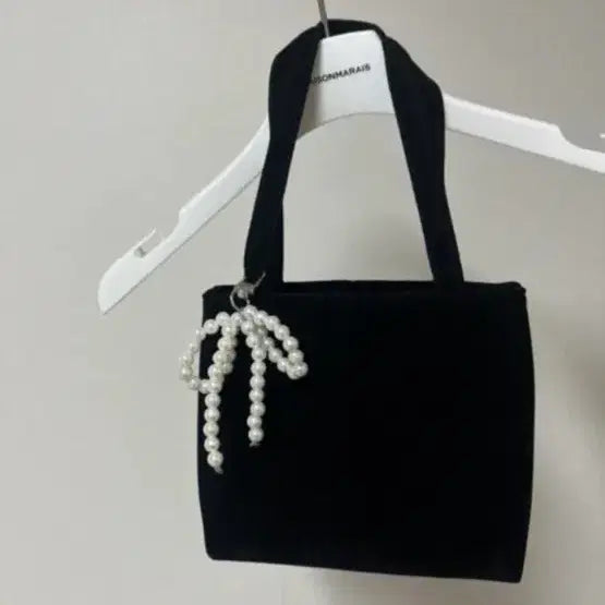 [BUNJANG] Black Suede Tote Bag New / 블랙스웨이드토트백 새상품