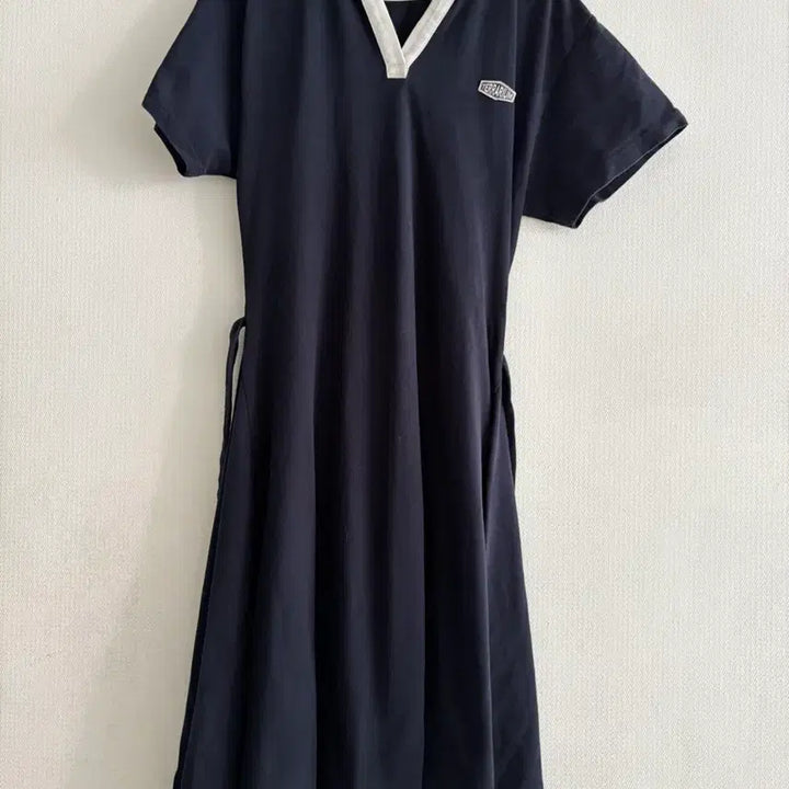 [BUNJANG] Studio Tomboy Navy Collar Midi Dress / 스튜디오 톰보이 네이비 카라 원피스