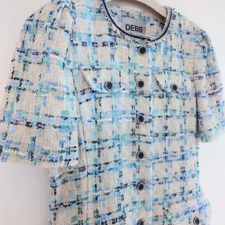 [BUNJANG] DEBB Half-Sleeve Tweed Dress / DEBB 반팔 트위드 원피스