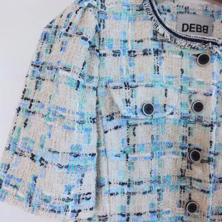 [BUNJANG] DEBB Half-Sleeve Tweed Dress / DEBB 반팔 트위드 원피스