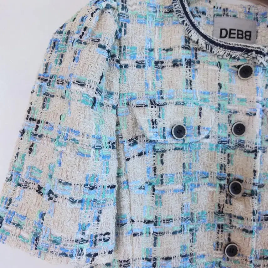 [BUNJANG] DEBB Half-Sleeve Tweed Dress / DEBB 반팔 트위드 원피스
