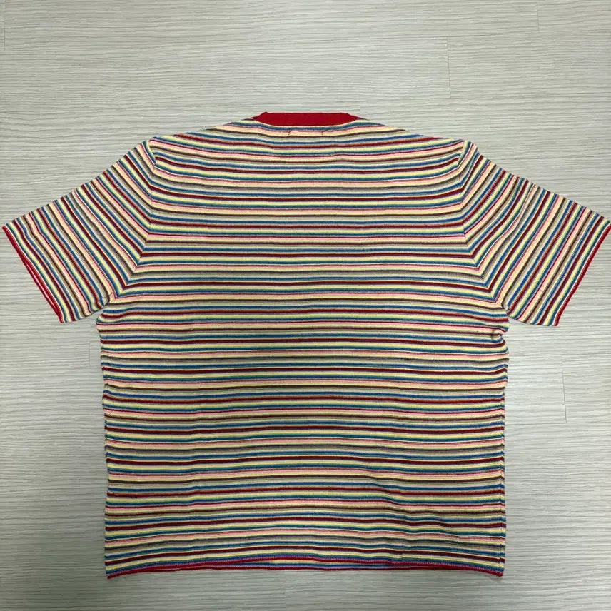[BUNJANG] Zara Rainbow Knit Short Sleeve T-Shirt (M) / 자라 무지개 니트 반팔(M)