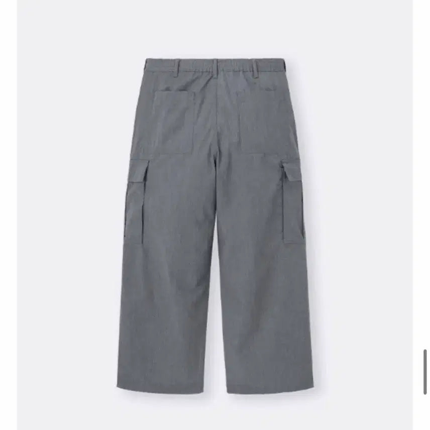 [BUNJANG] GU Super Wide Cargo Pants Grey L / GU 슈퍼와이드 카고 팬츠 그레이 L 새상품