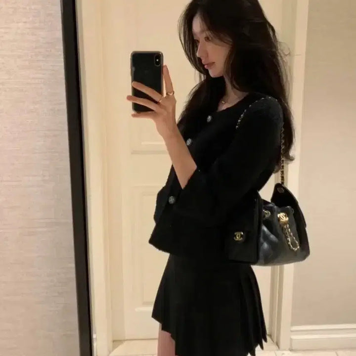 [BUNJANG] Leplaine Margaret Skirt (Black, M) / 르플레인 마가렛 스커트기장추가 블랙 m