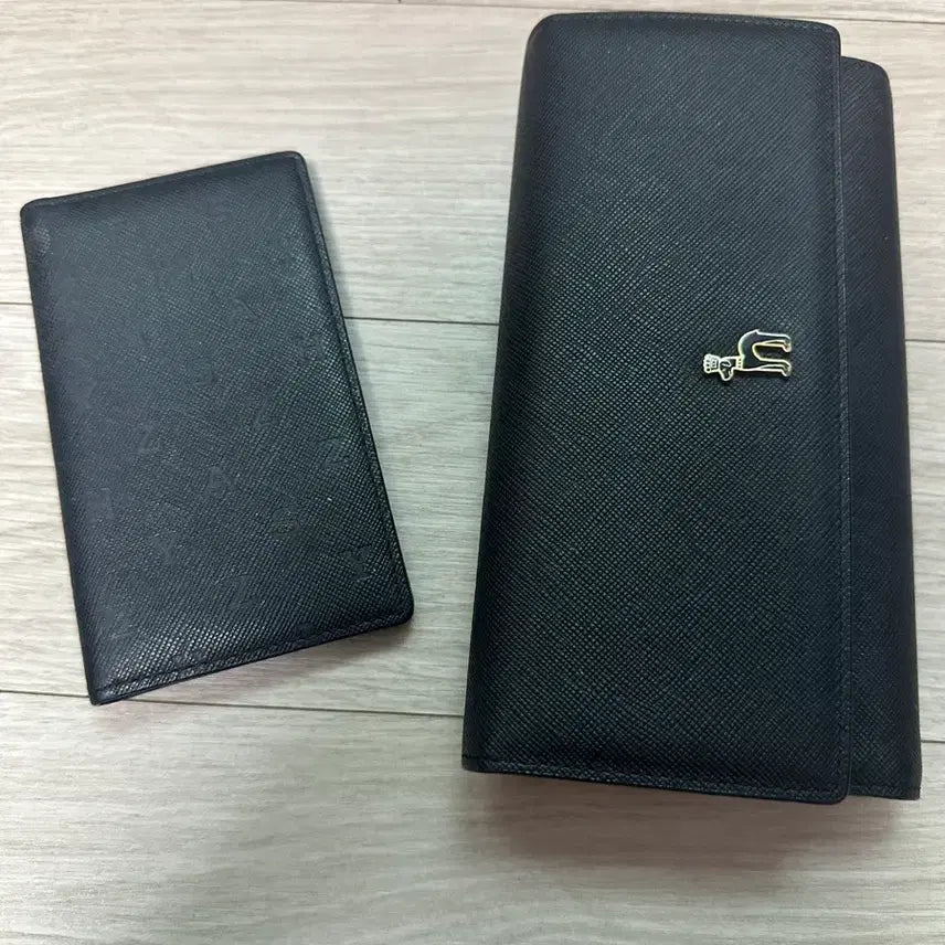 [BUNJANG] Hazzys Black Long Wallet + Card Wallet Set / 헤지스 블랙 장지갑 + 카드지갑 판매해요