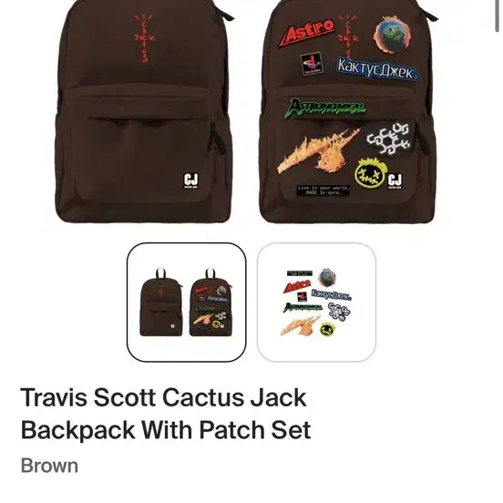 [BUNJANG] Cactus Jack Backpack / 트래비스 스캇 캑터스 잭 백팩