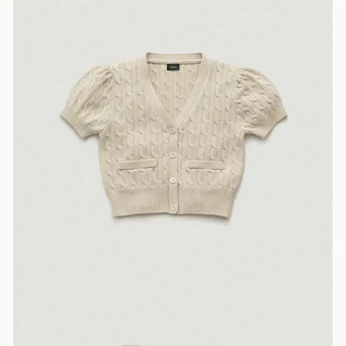 [BUNJANG] The Barnet &amp; Cable Knit Short Sleeve Knit / 더바넷 앤 케이블 니트(반팔니트)