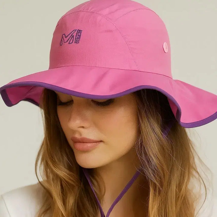 [BUNJANG] Millet Pink Bucket Hat / 밀레 핑크 버킷햇 등산 모자